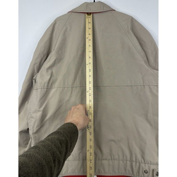 Vintage London Fog Jacket Mens 42 Beige Lightweight Windbreaker Classic - Picture 9 of 11